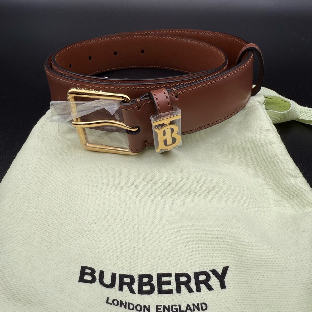 Burberry Brown Leather Belt